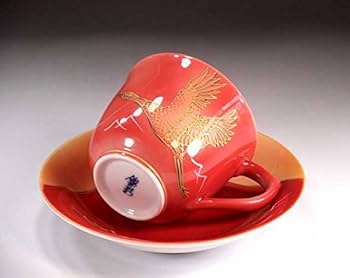 Amazon.co.jp: 伝統工芸品｜有田焼・辰砂緑彩釉金彩吉祥富士山鶴